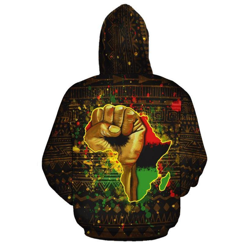 Black Lives Matter – Black Power All Over Hoodie