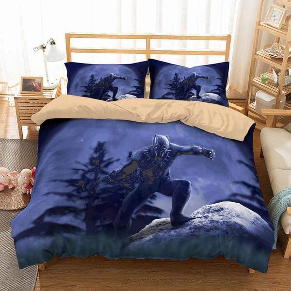 Black Panther 3D Customized Duvet Cover Bedding Set