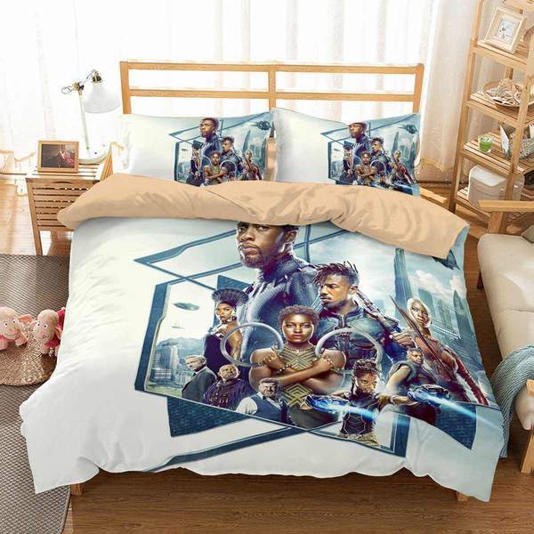 Black Panther 3D Customized Duvet Cover Bedding Set