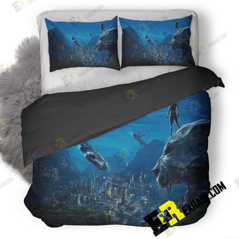 Black Panther 3D Customized Duvet Cover Bedding Set