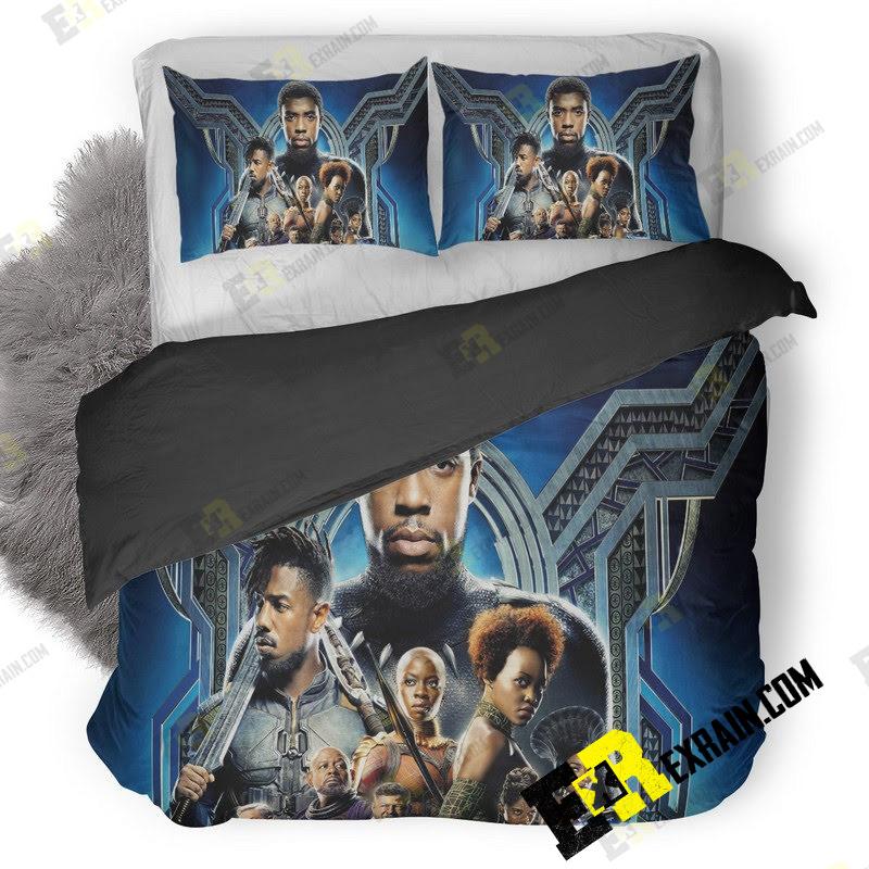 Black Panther 5K X7 3D Customized Duvet Cover Bedding Set