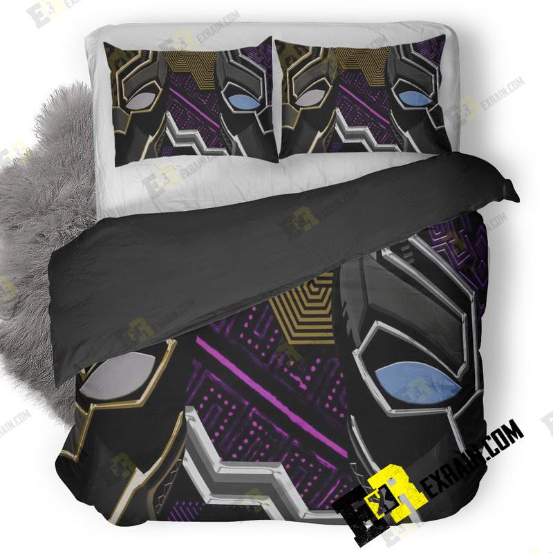 Black Panther And Erik Killmonger Artwork 3D Customized Duvet Cover Bedding Set