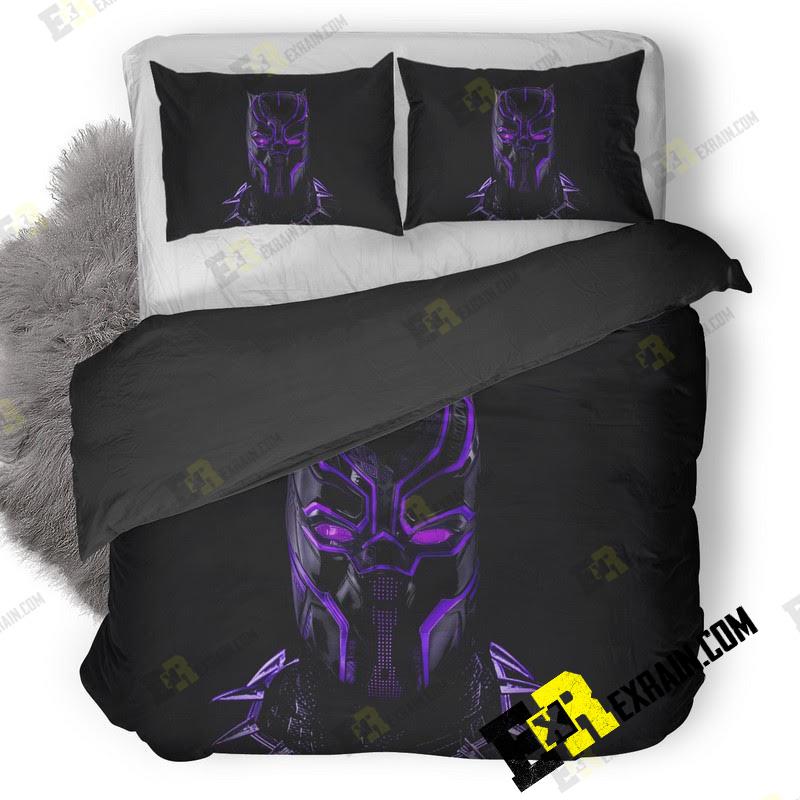 Black Panther Glowing Artwork Af 3D Customized Duvet Cover Bedding Set