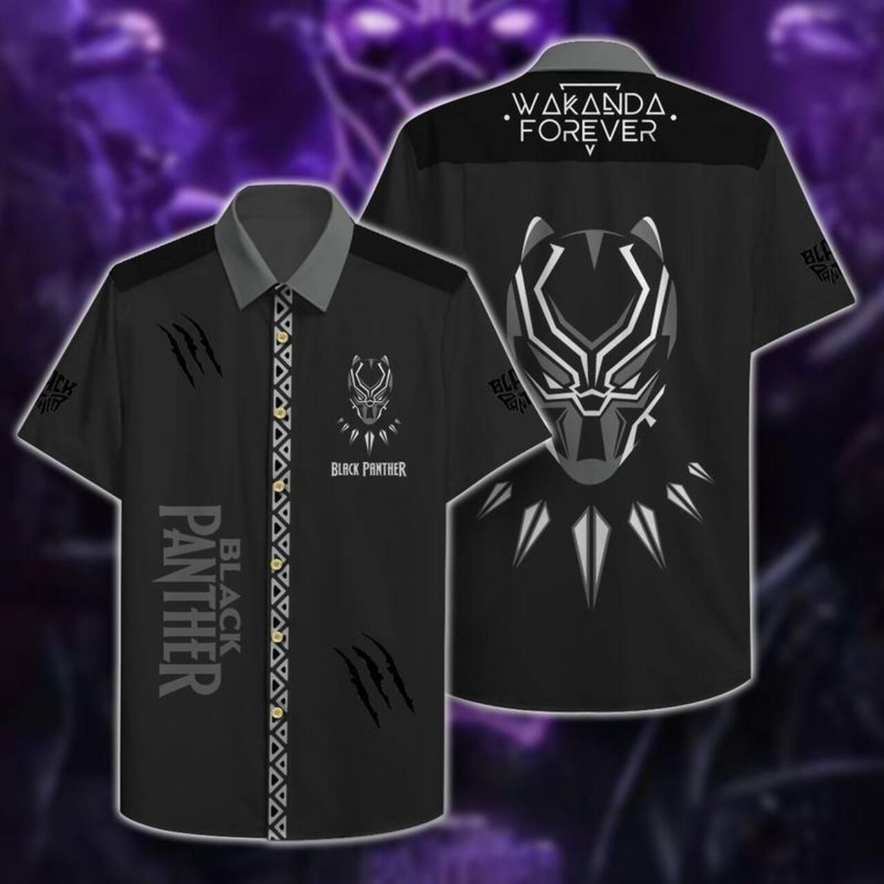 Black Panther Hawaii Hawaiian Shirt Fashion Tourism For Men Women Shirt3321