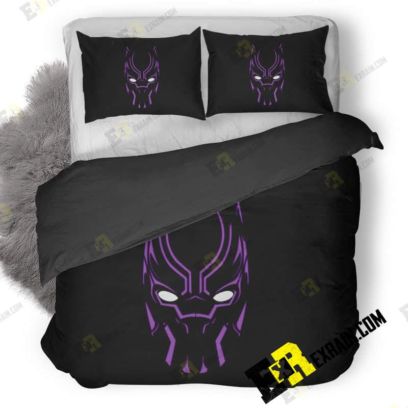 Black Panther Illustration 3D Customized Duvet Cover Bedding Set