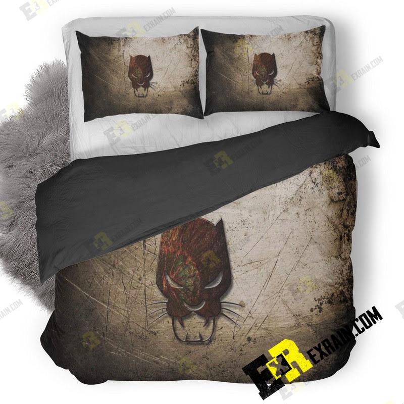 Black Panther Logo Lj 3D Customized Duvet Cover Bedding Set