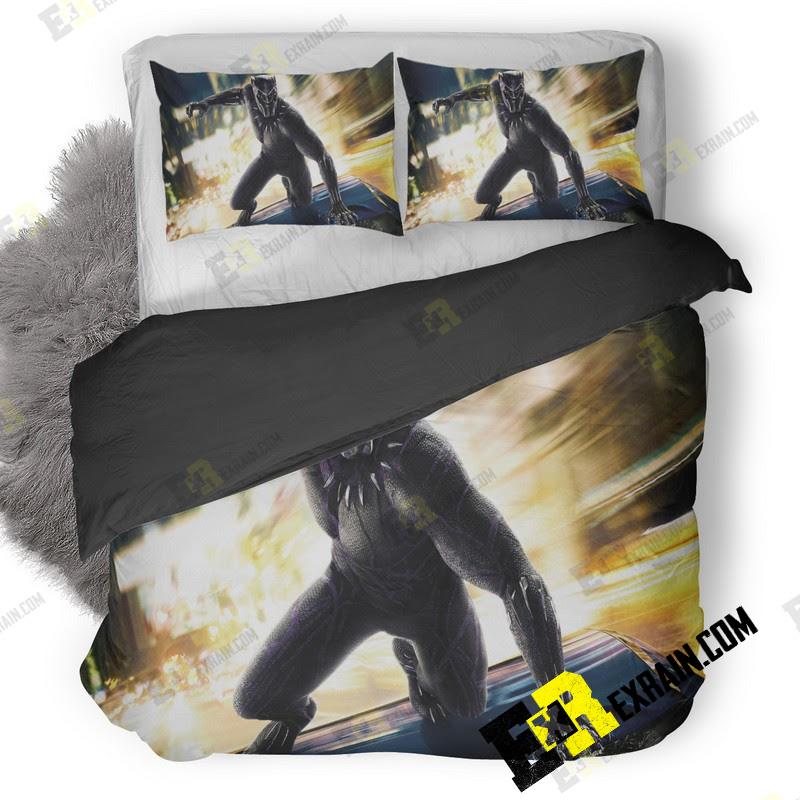Black Panther Movie 3D Customized Duvet Cover Bedding Set