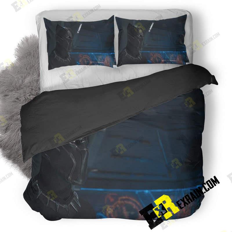 Black Panther Movie Hd E1 3D Customized Duvet Cover Bedding Set