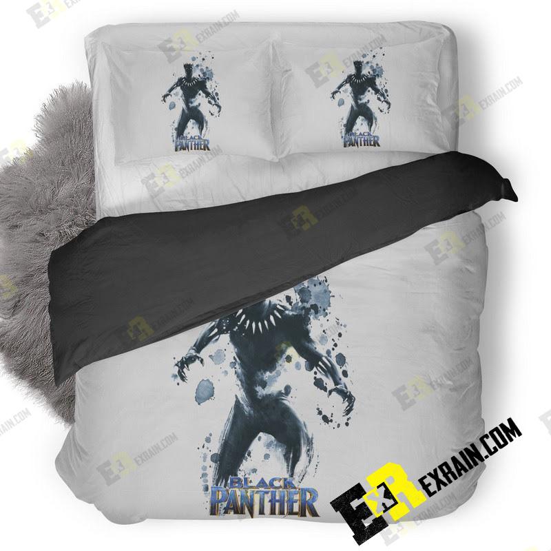 Black Panther Movie International Poster 7D 3D Customized Duvet Cover Bedding Set