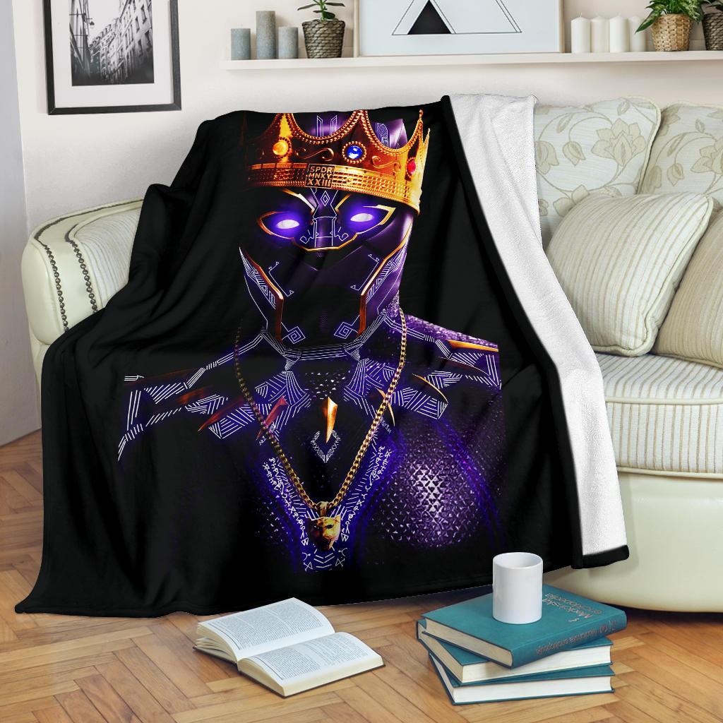Black Panther Sherpa Blanket Cozy Blanket Fleece Blanket