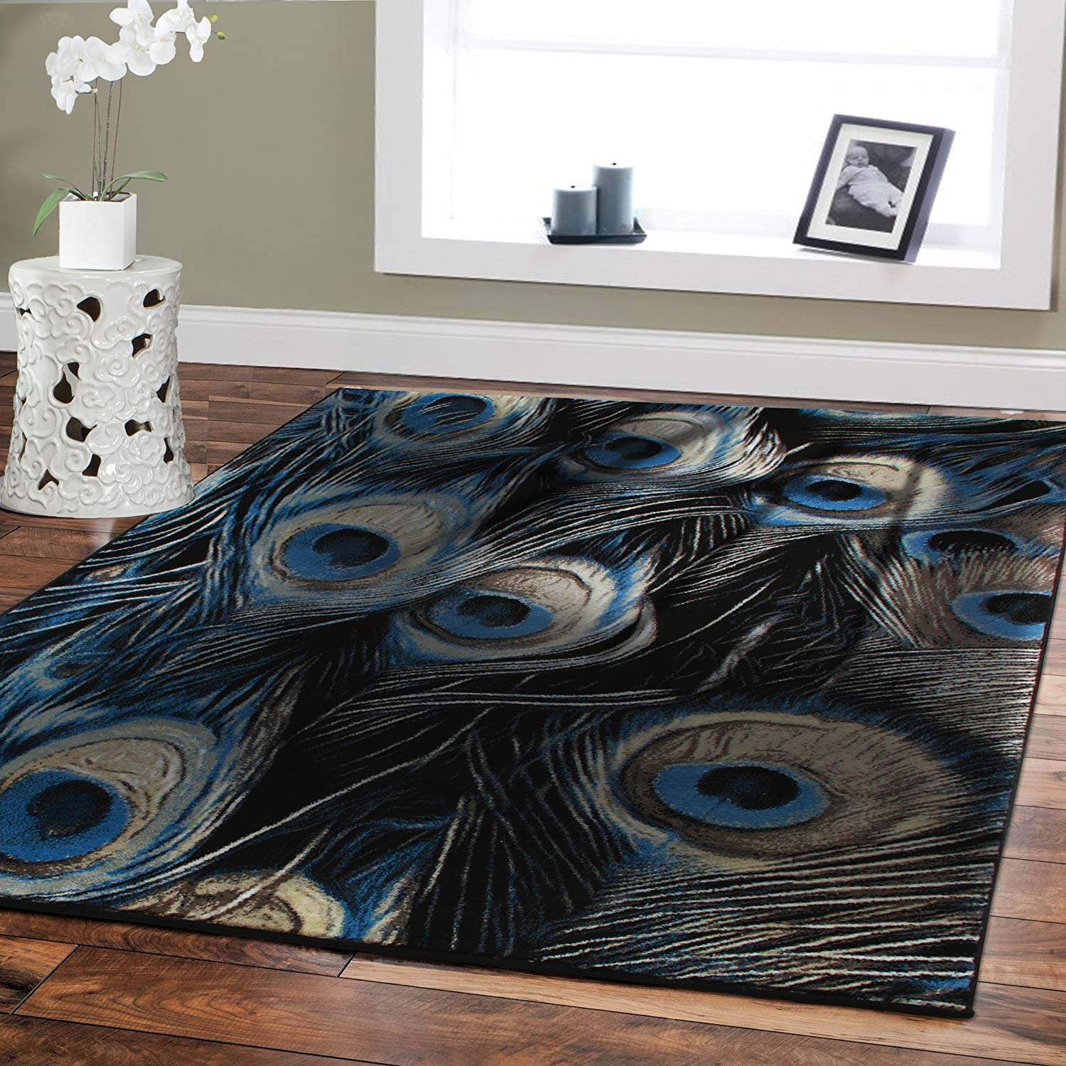 Black Peacock Limited Edition Rectangle Rug