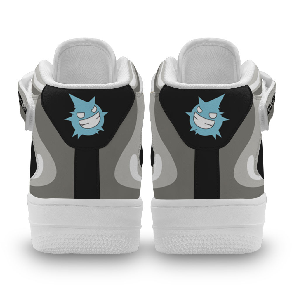 Black Star Sneakers Air Mid Custom Soul Eater Anime Shoes
