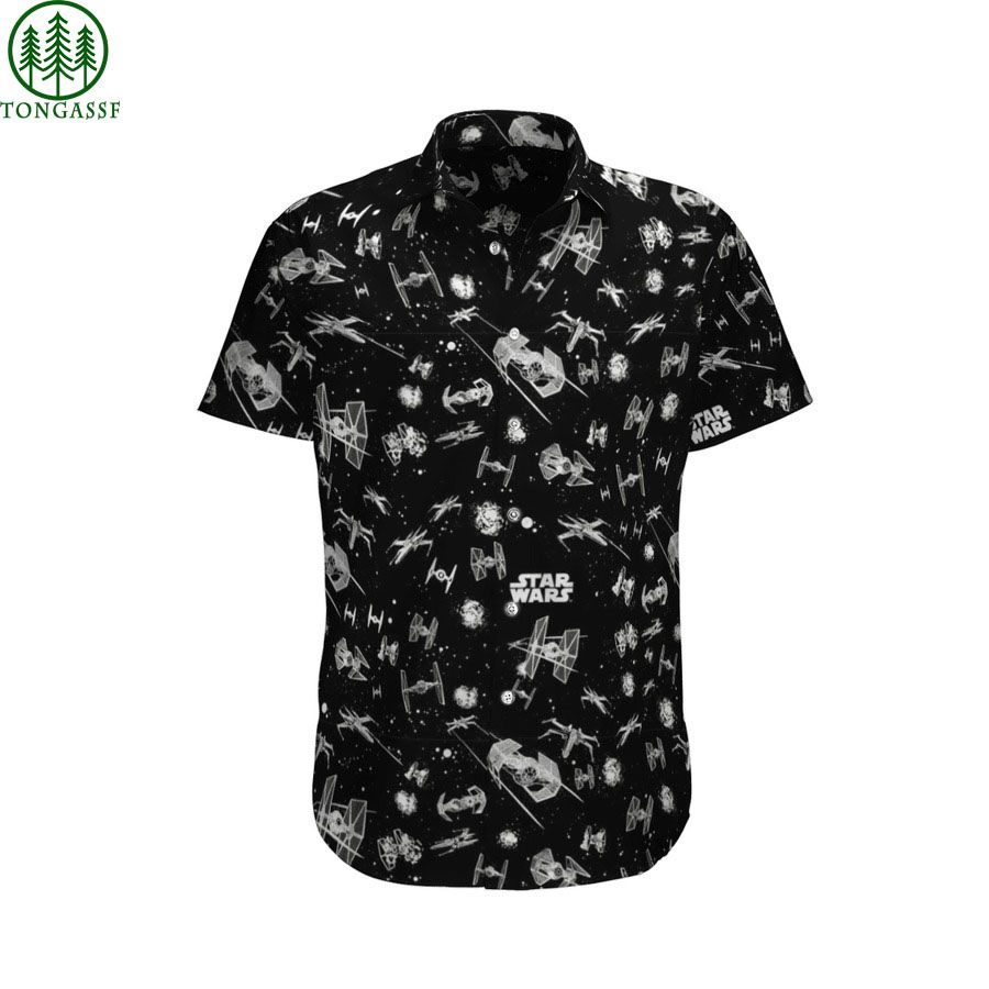 Black Star Wars Hawaiian Shirt