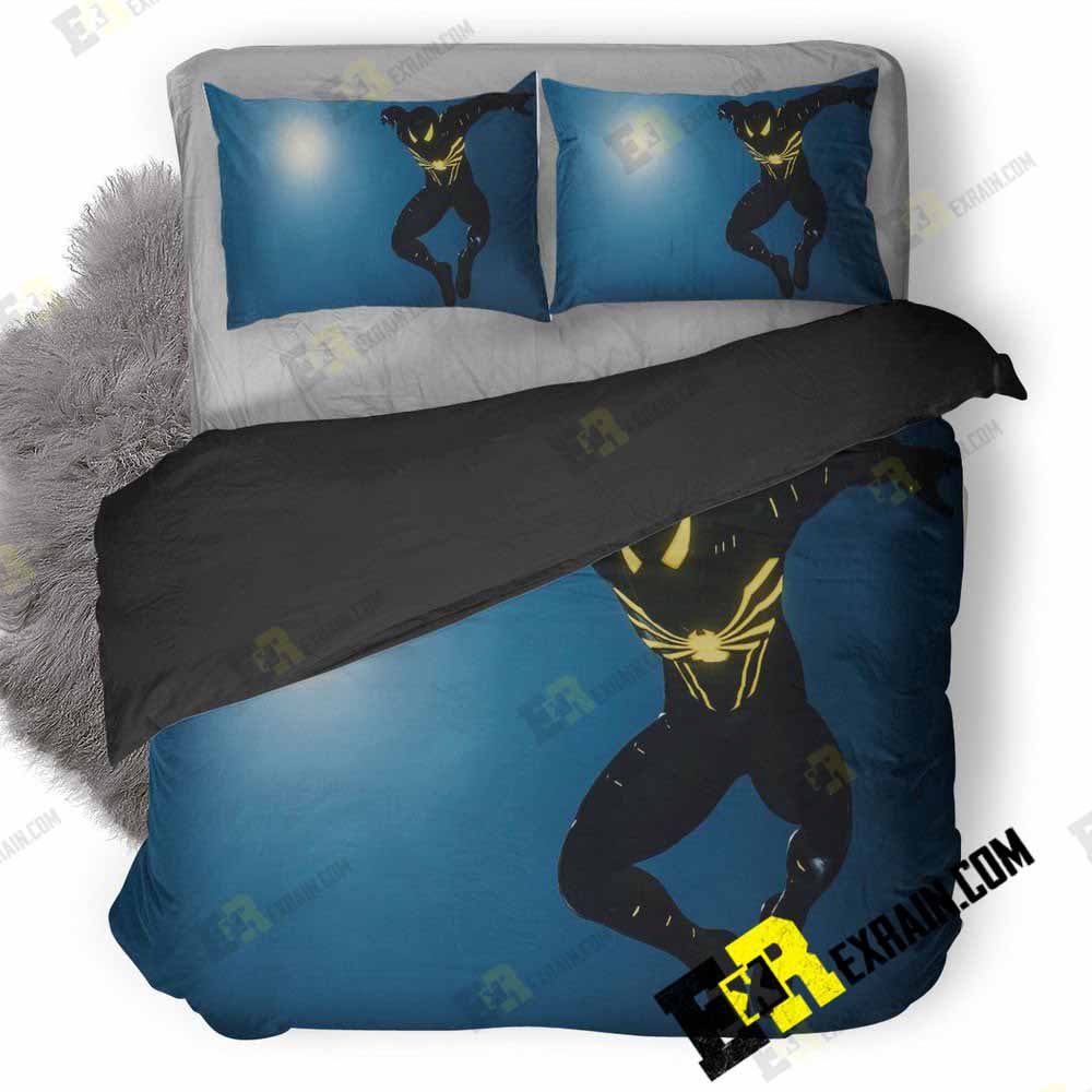 Black Suit Spiderman Ps 3D Customized Duvet Cover Bedding Set