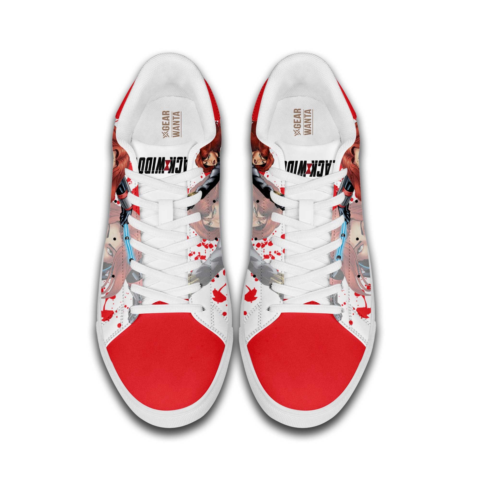 Black Widow Custom Skate Shoes For Fans
