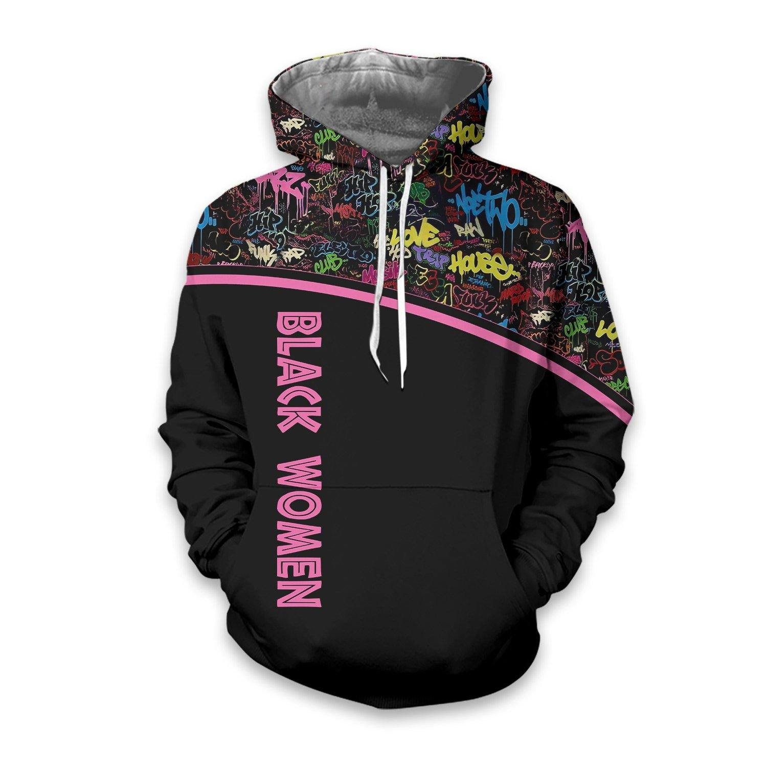 Black Women Magic Aop Hoodie