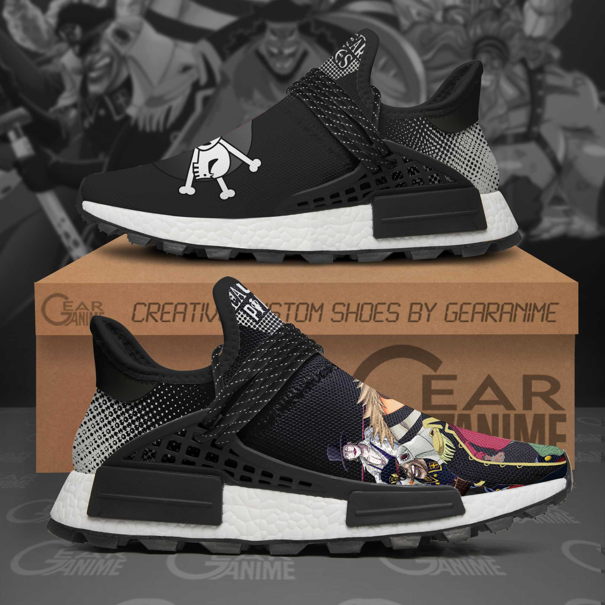 Blackbeard Pirates Shoes One Piece Anime Shoes, NMD Shoes