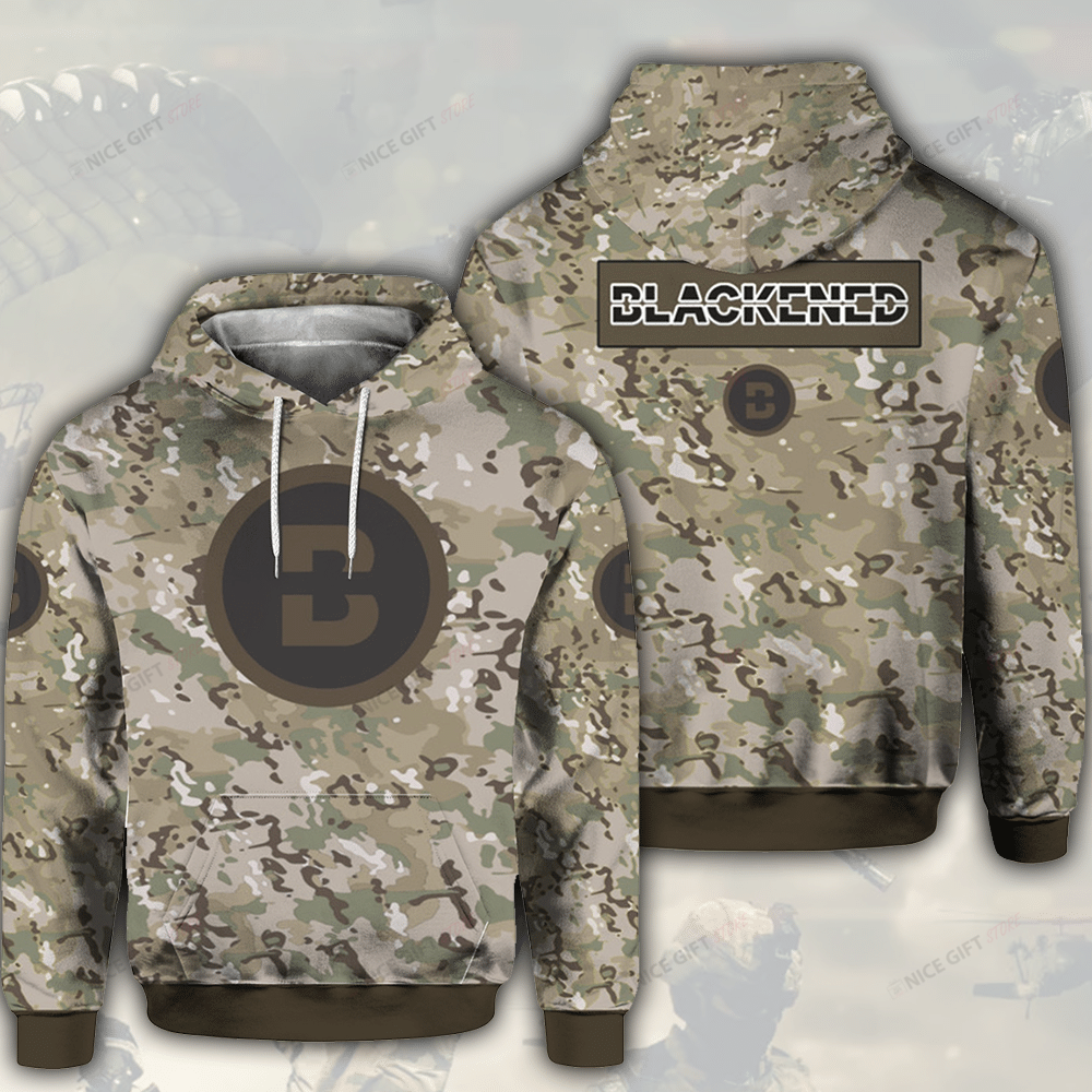 Blackened Camouflage 3D Hoodie Gift For Fans