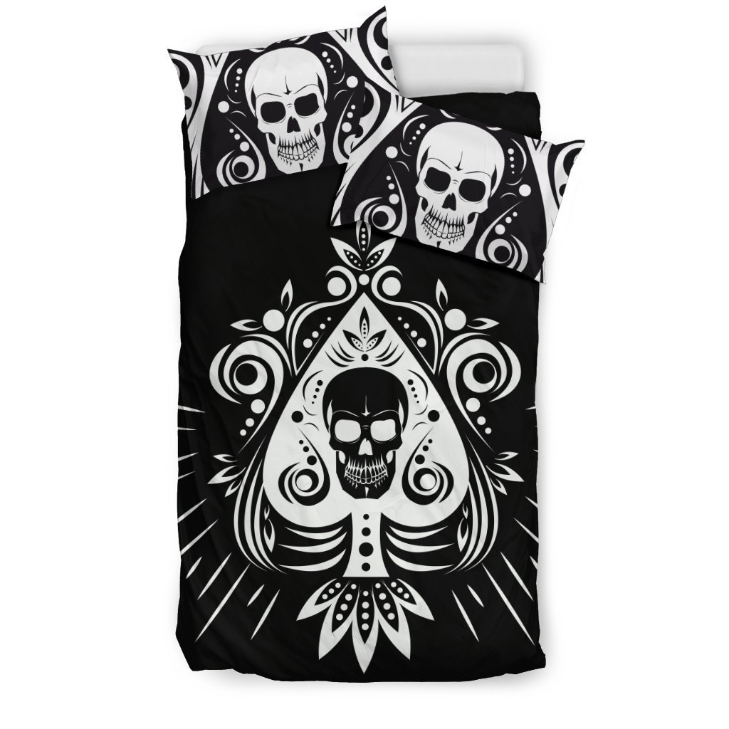 Blackkull Tattoo Design 3D Customized Duvet Cover Bedding Set