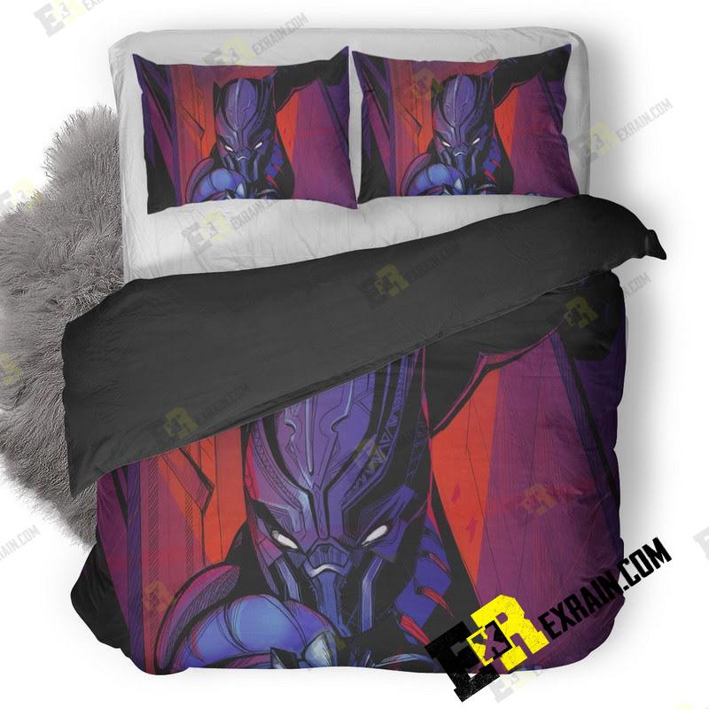 Blackpanther Movie Artwork 6D 3D Customized Duvet Cover Bedding Set