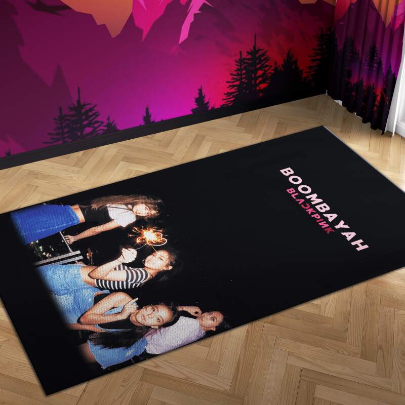 Blackpink Boombaya Kill This Love Carpet Mock Area Rectangle Rug