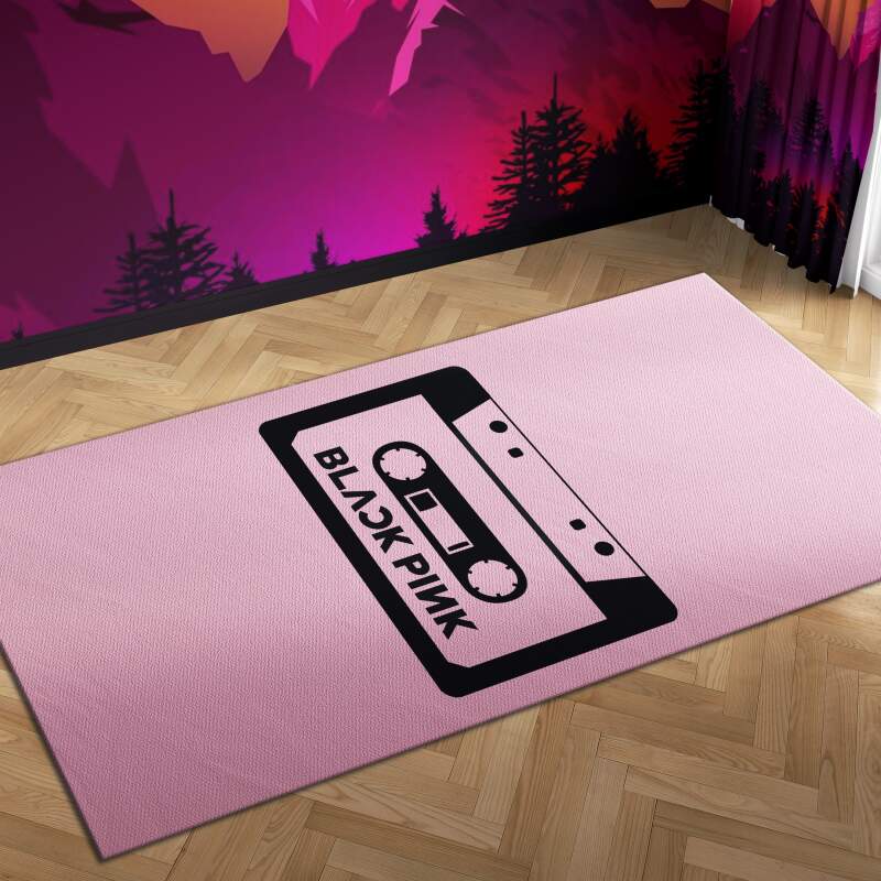 Blackpink Cassette Kill This Love Carpet Mock Area Rectangle Rug