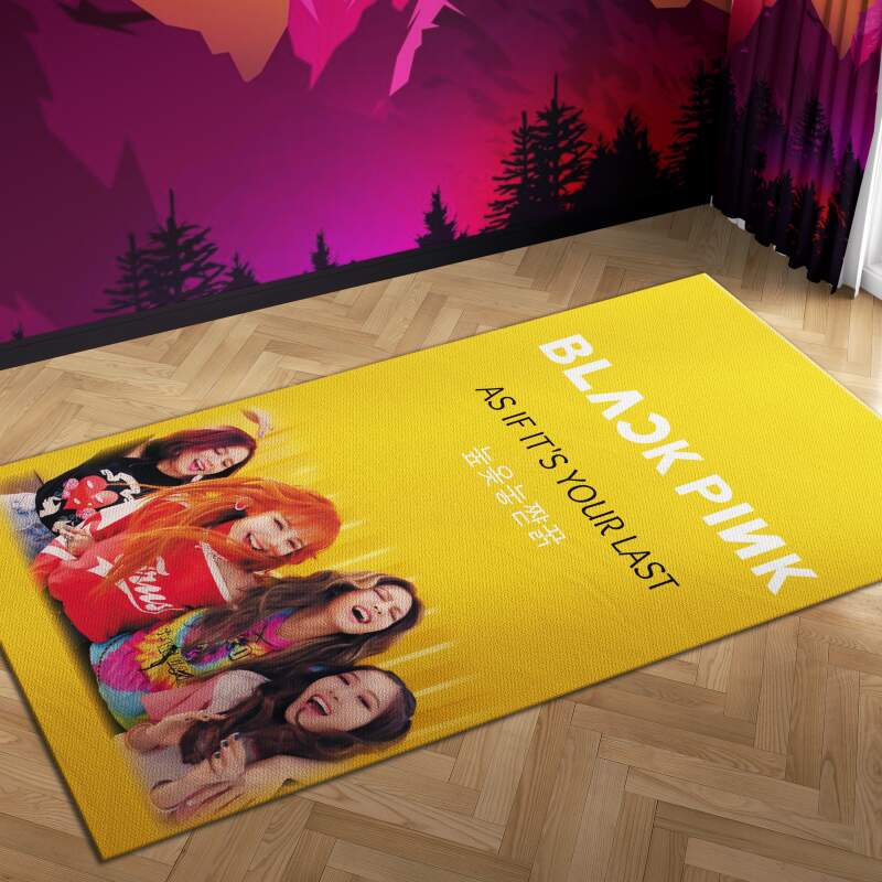Blackpink If It Your Last Kick It Carpet Mock Area Rectangle Rug