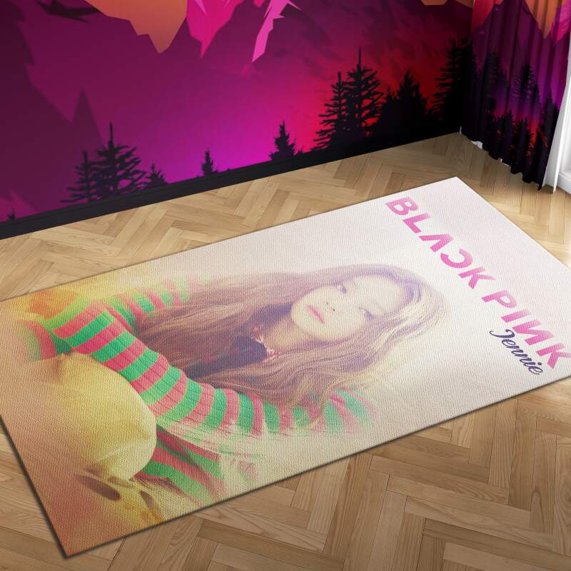 Blackpink Jennie Carpet Mock Area Rectangle Rug