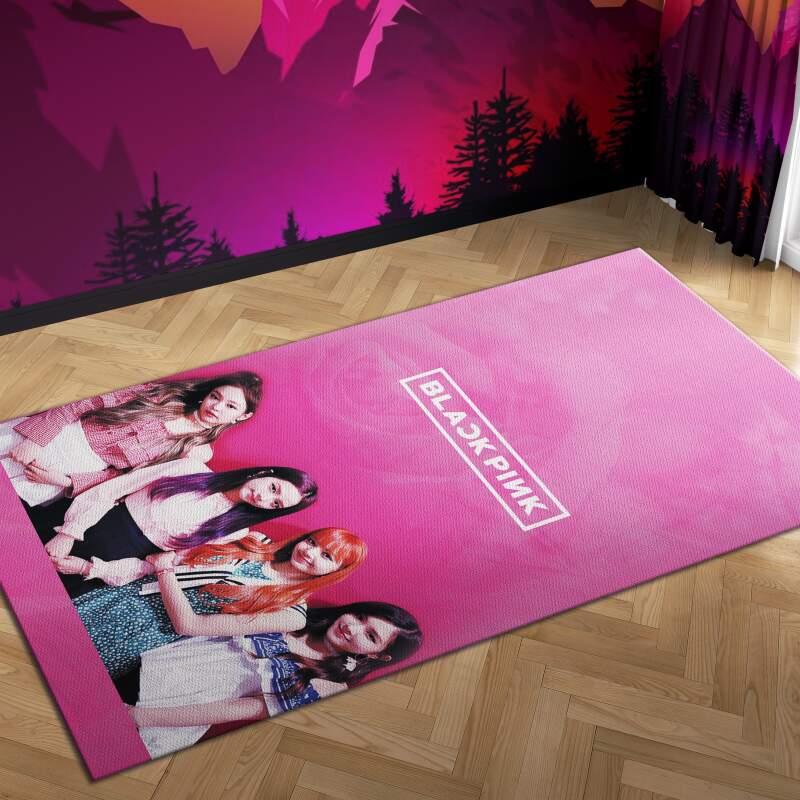 Blackpink Pink Kill This Love Carpet Mock Area Rectangle Rug