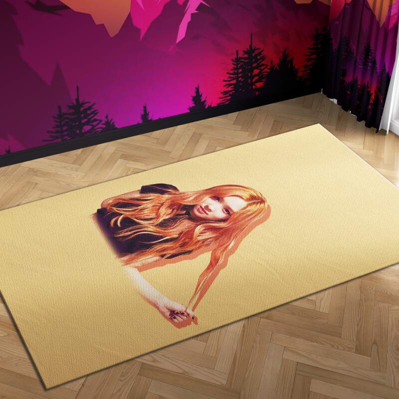 Blackpink Rosa Kick It Carpet Mock Area Rectangle Rug