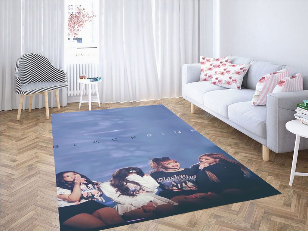 Blackpink Wallpaper Living Room Modern Carpet Rectangle Rug