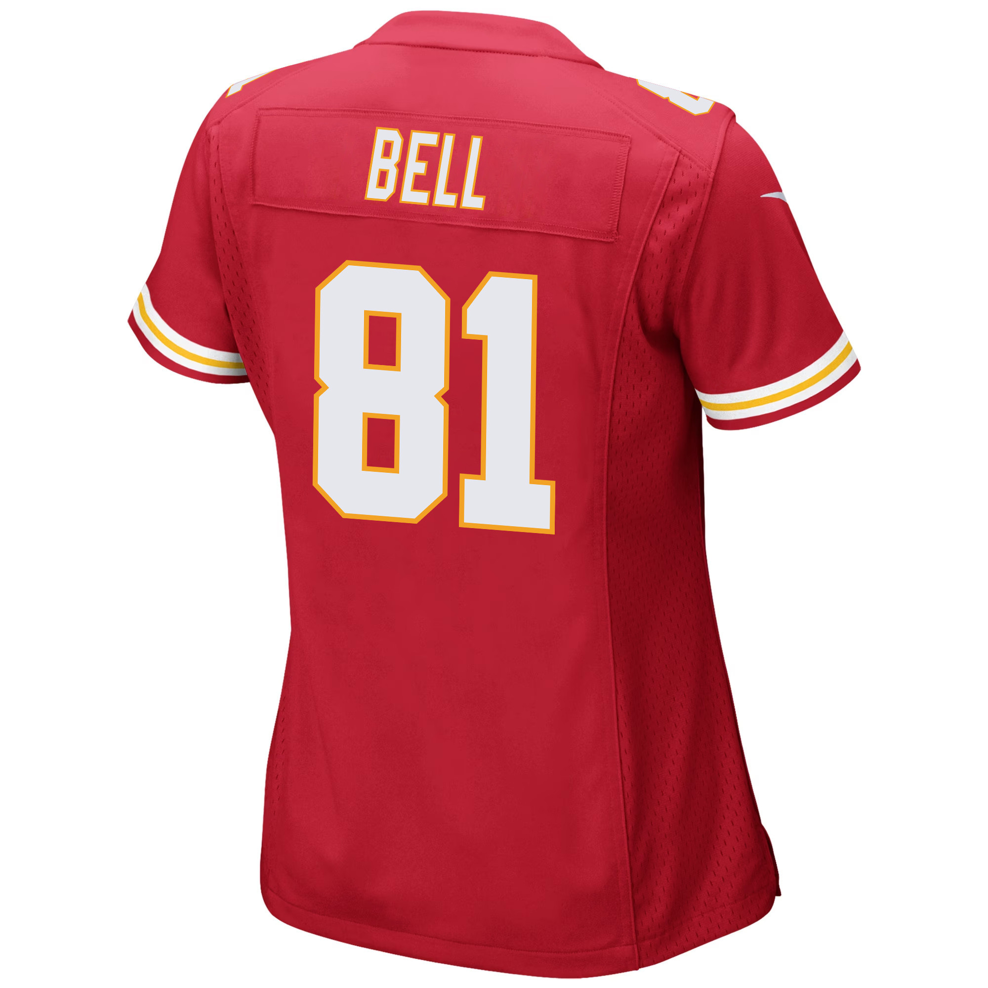 Blake Bell 81 Kansas City Chiefs Super Bowl LVII Champions 3 Stars Women Game Stitched Jersey – Red