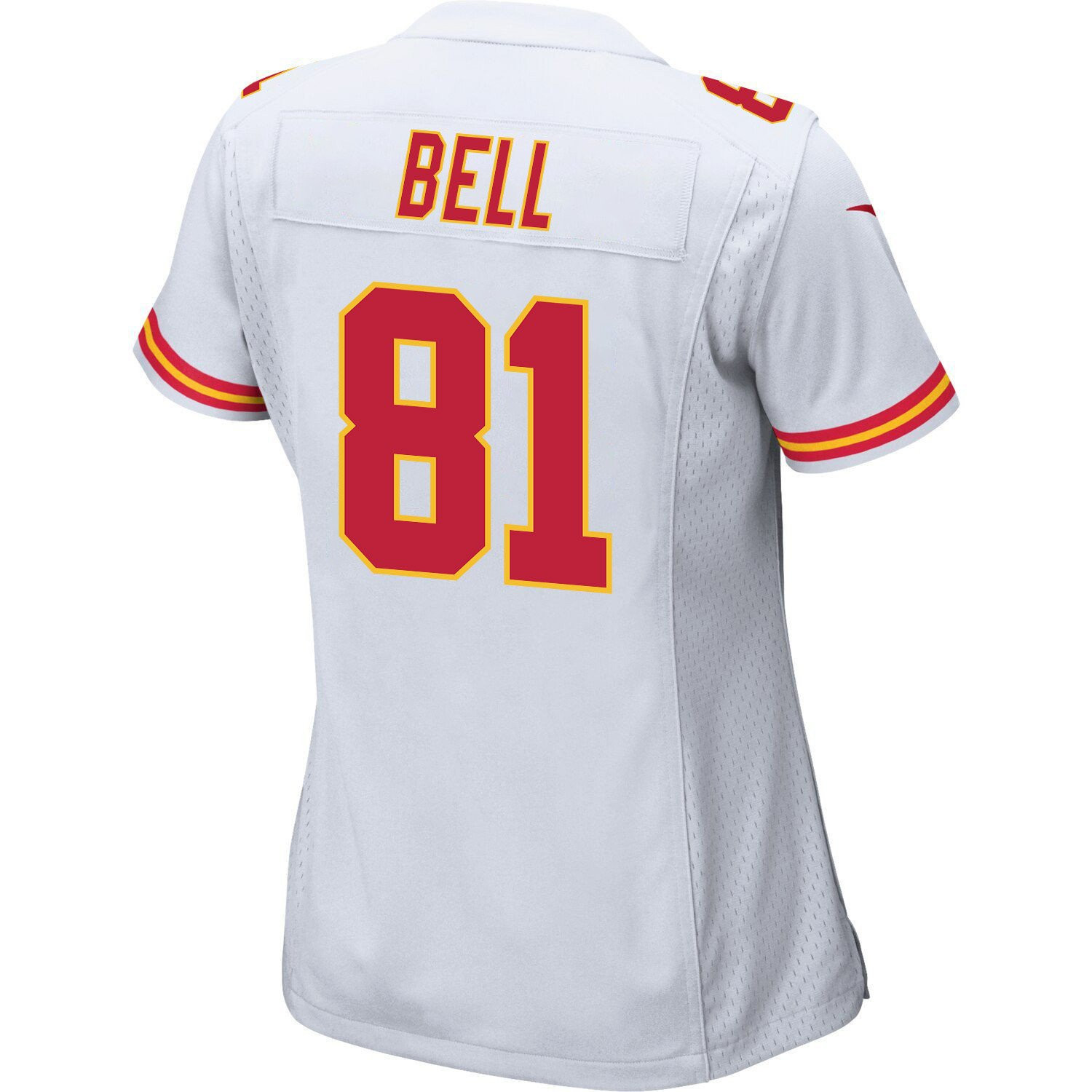 Blake Bell 81 Kansas City Chiefs Super Bowl LVII Champions Women Game Stitched Jersey – White