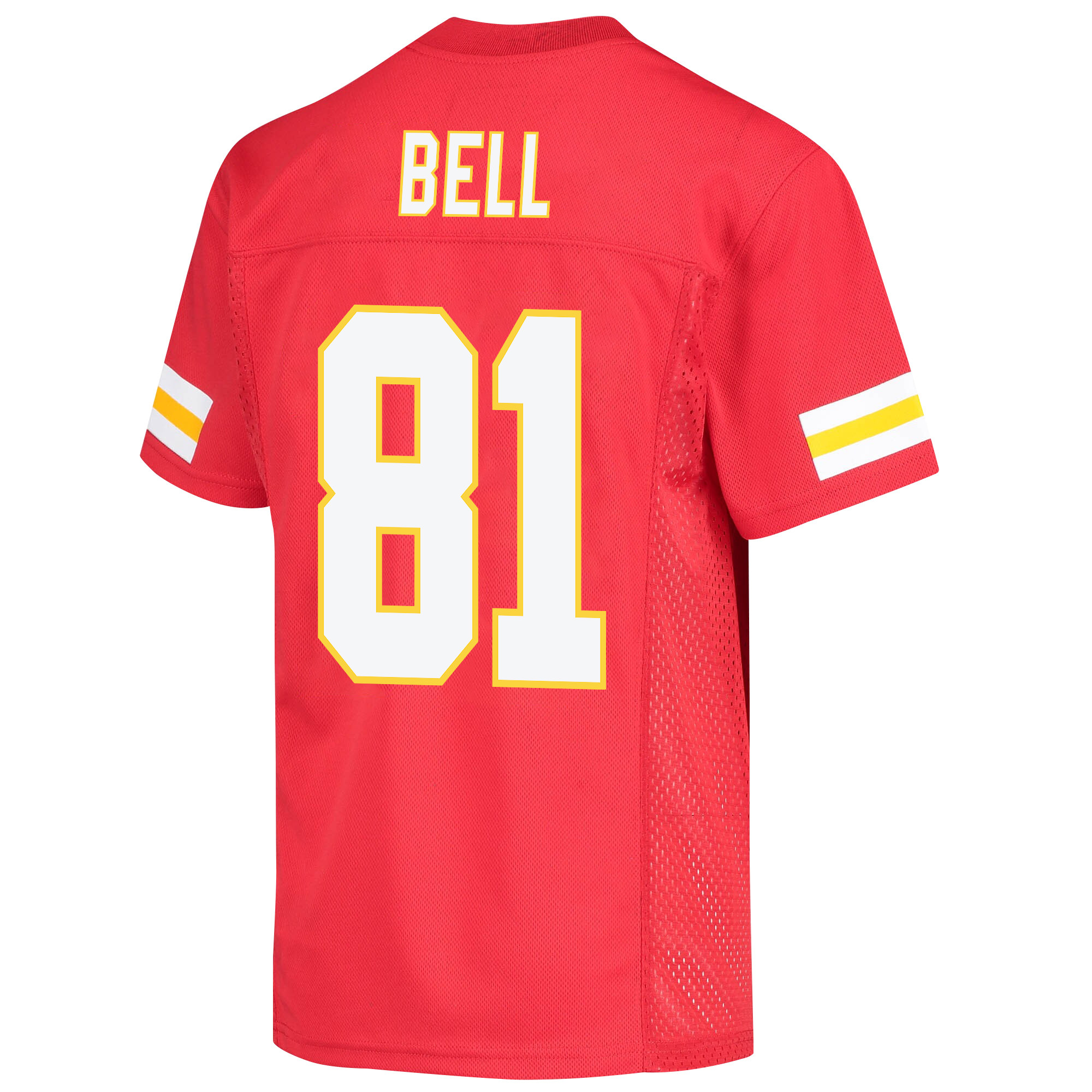 Blake Bell 81 Kansas City Chiefs Super Bowl LVII Champions Youth Game Stitched Jersey – Red