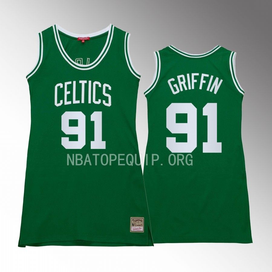 Blake Griffin Boston Celtics #91 Hardwood Classics Jersey Green Women
