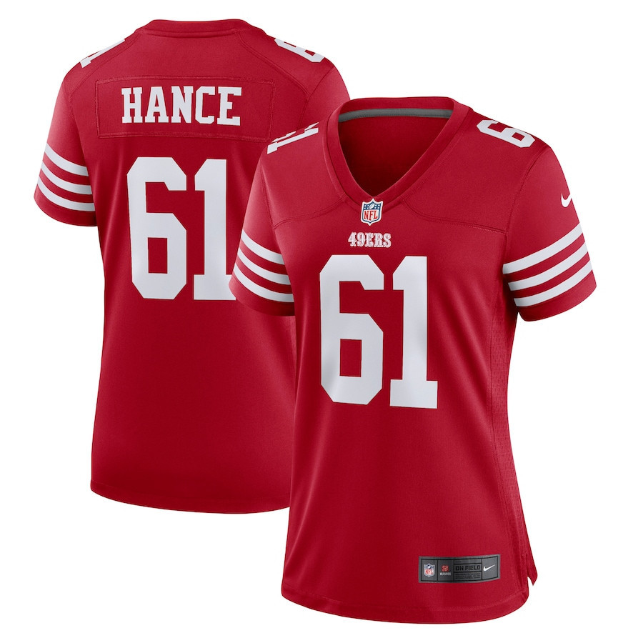 Blake Hance San Francisco 49ers Women’s Stitched Jersey – Scarlet