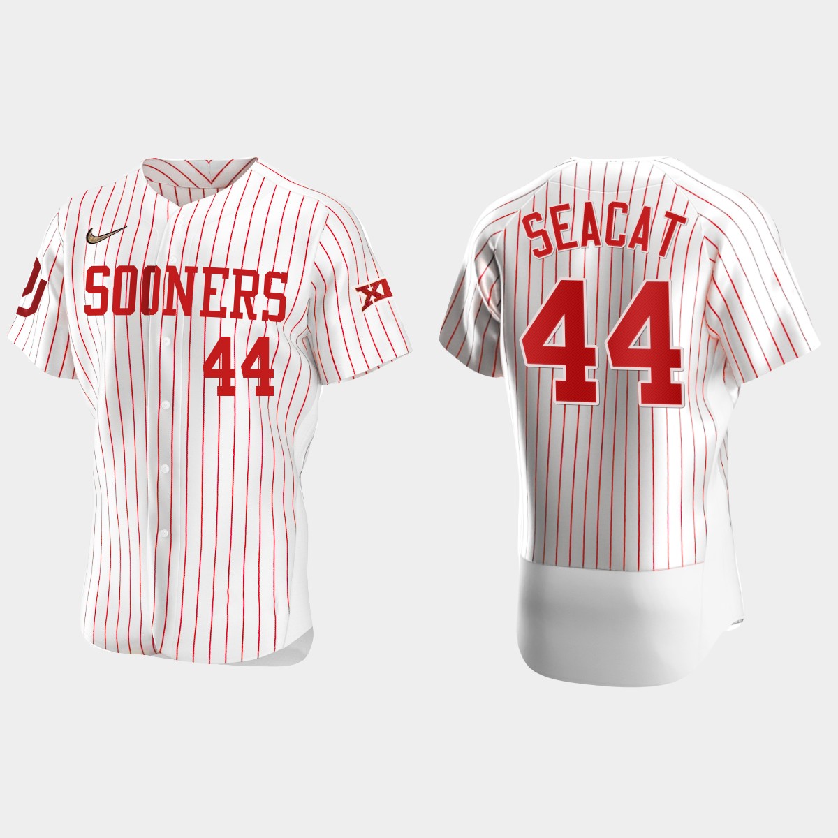 Blake Seacat Oklahoma Sooners 2021 Vapor Prime College Jersey - White