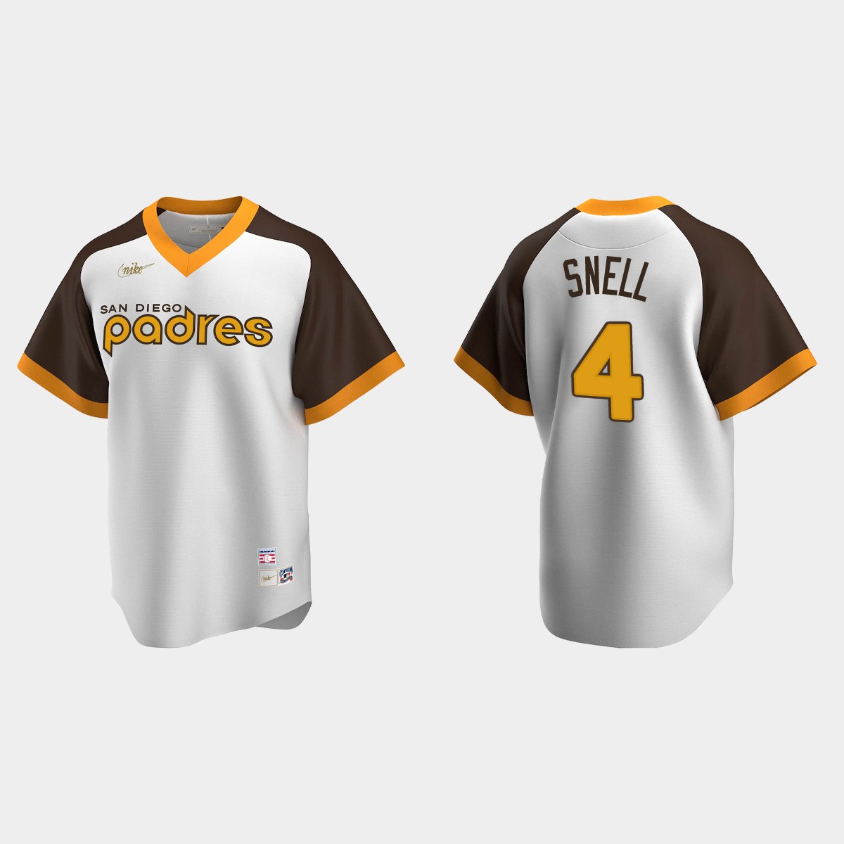 Blake Snell #4 San Diego Padres Cooperstown Collection Home Jersey – White