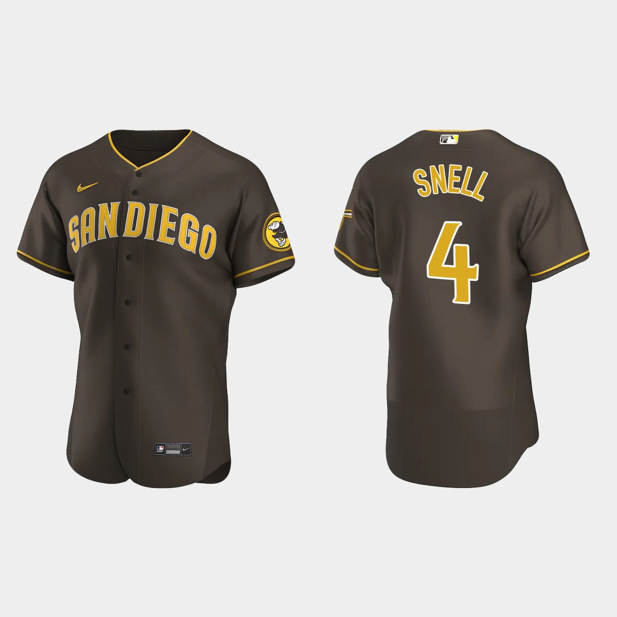Blake Snell #4 San Diego Padres Road Jersey – Brown