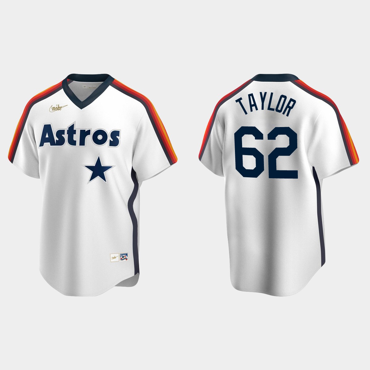 Blake Taylor #62 Houston Astros Cooperstown Collection Jersey - White