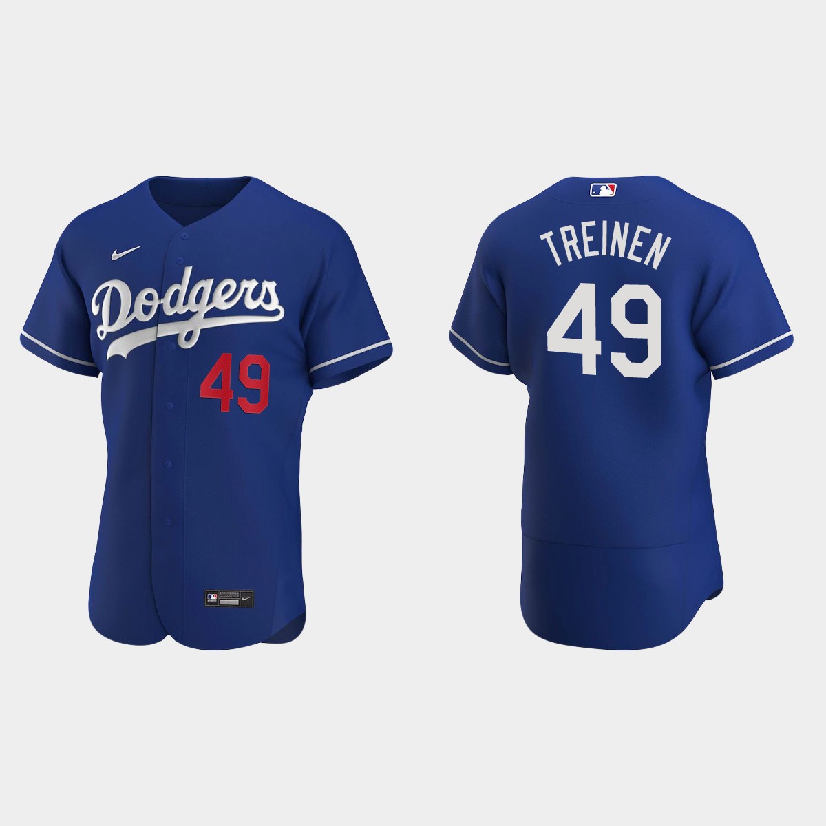 Blake Treinen #49 Los Angeles Dodgers Alternate Jersey – Royal