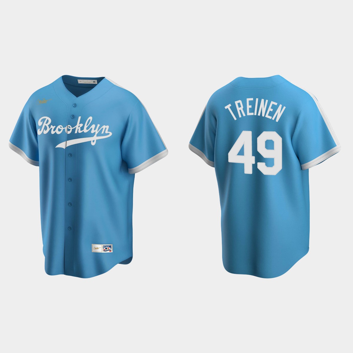 Blake Treinen #49 Los Angeles Dodgers Cooperstown Collection Alternate Jersey – Light Blue