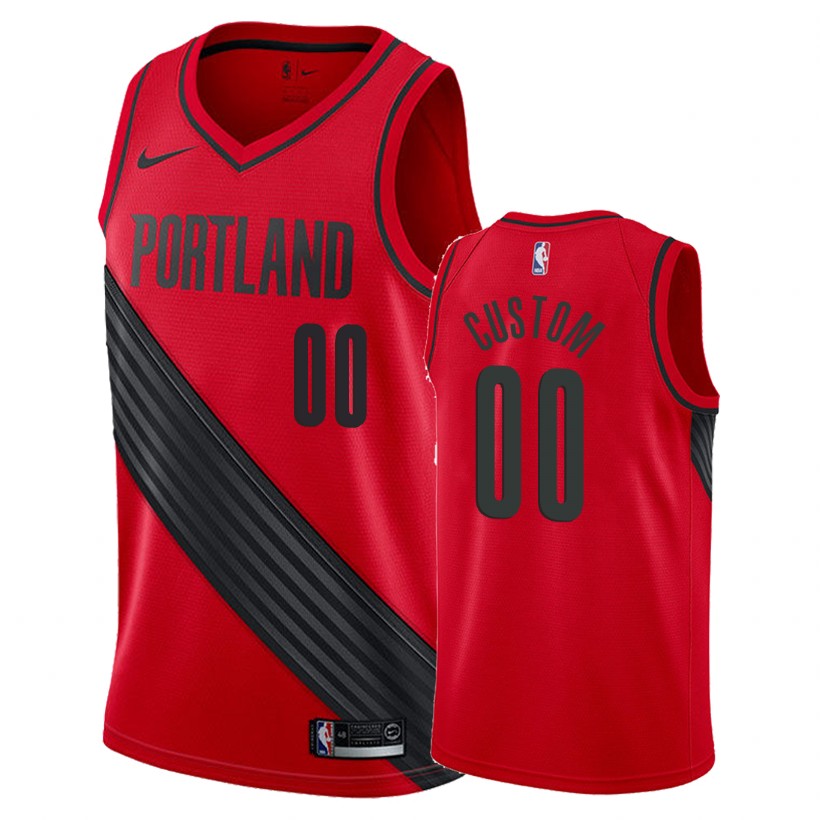 Blazers Male Custom #00 Statement Red Jersey