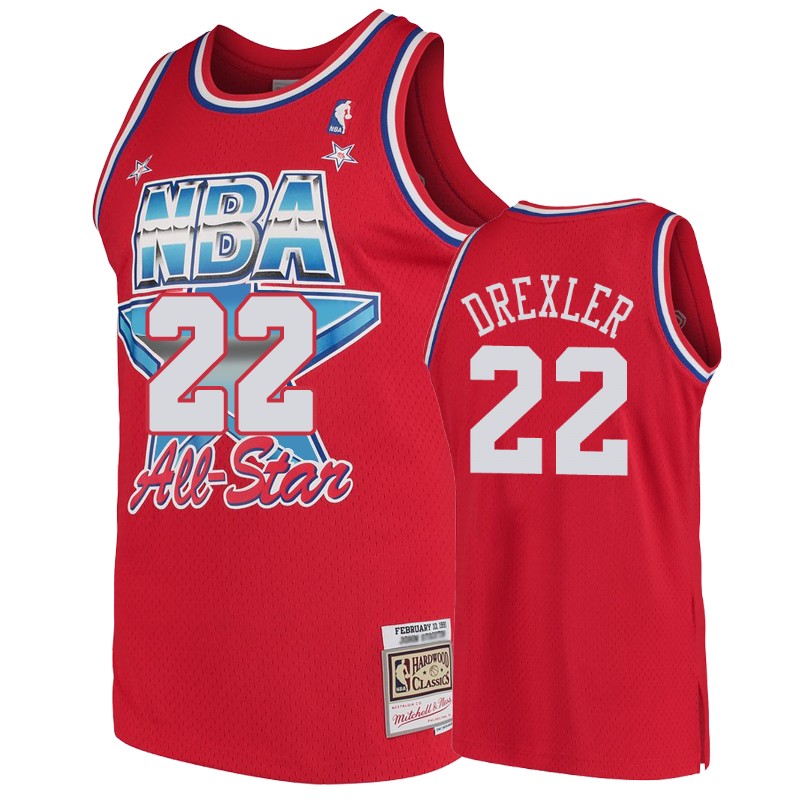 Blazers Men's Clyde Drexler #22 1991 NBA All-Star Hardwood Classics Eastern Conference Jersey