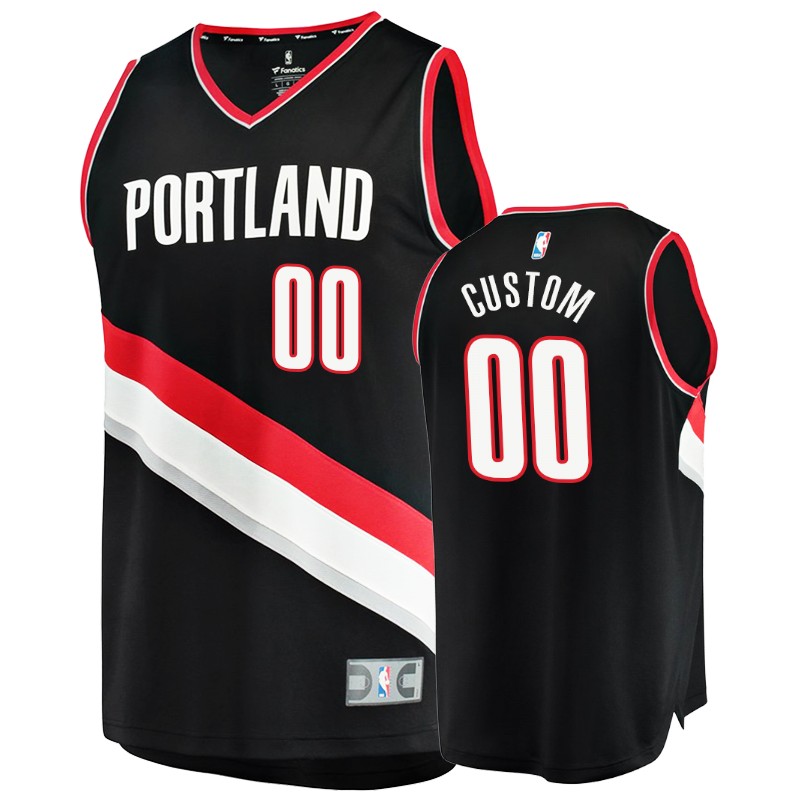 Blazers Men's Custom #00 Icon Fanatics Branded Jersey