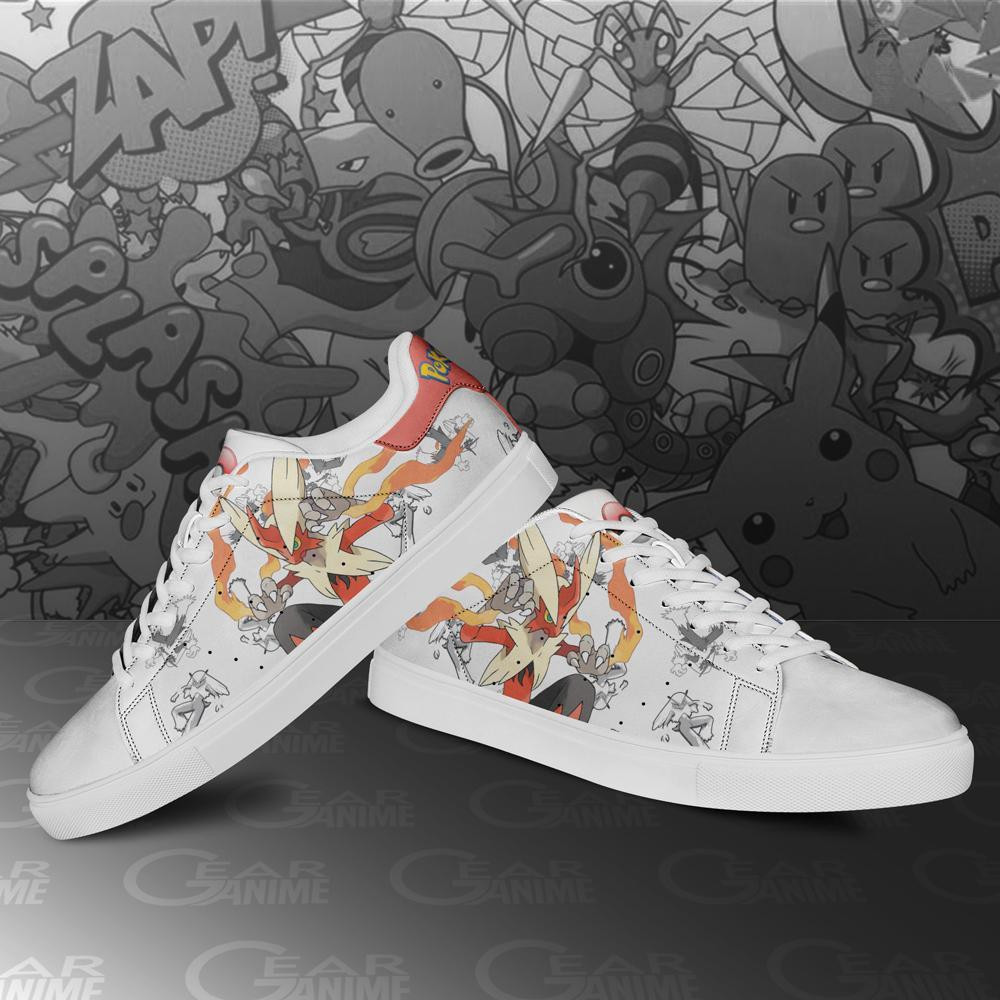 Blaziken Skate Shoes Pokemon Custom Anime Shoes
