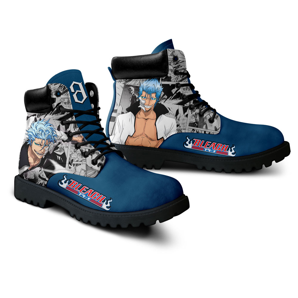 Bleach Grimmjow Jaegerjaquez Boots Manga Anime Custom Shoes