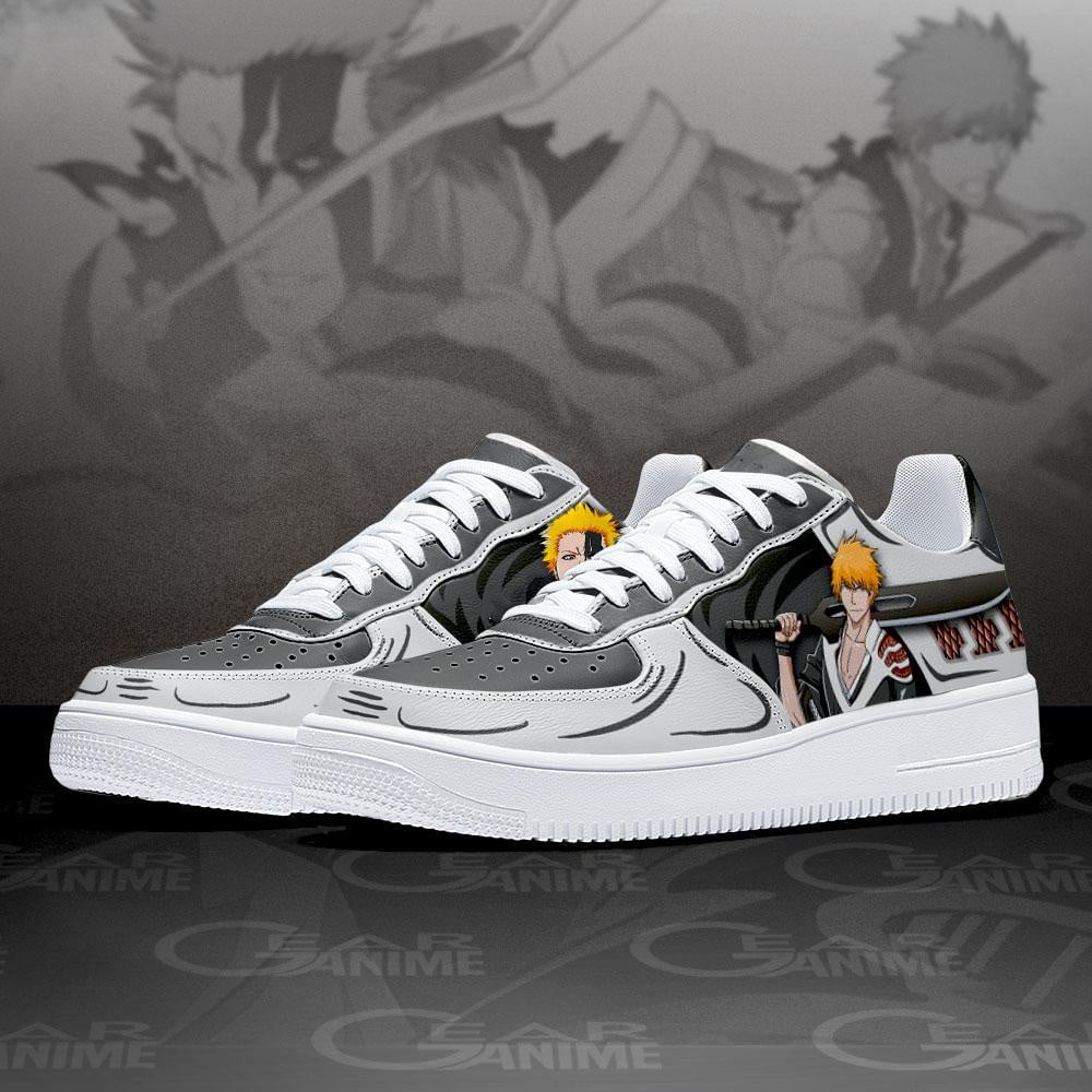 Bleach Ichigo True Shikai And Bankai Air Sneakers Custom Anime Shoes