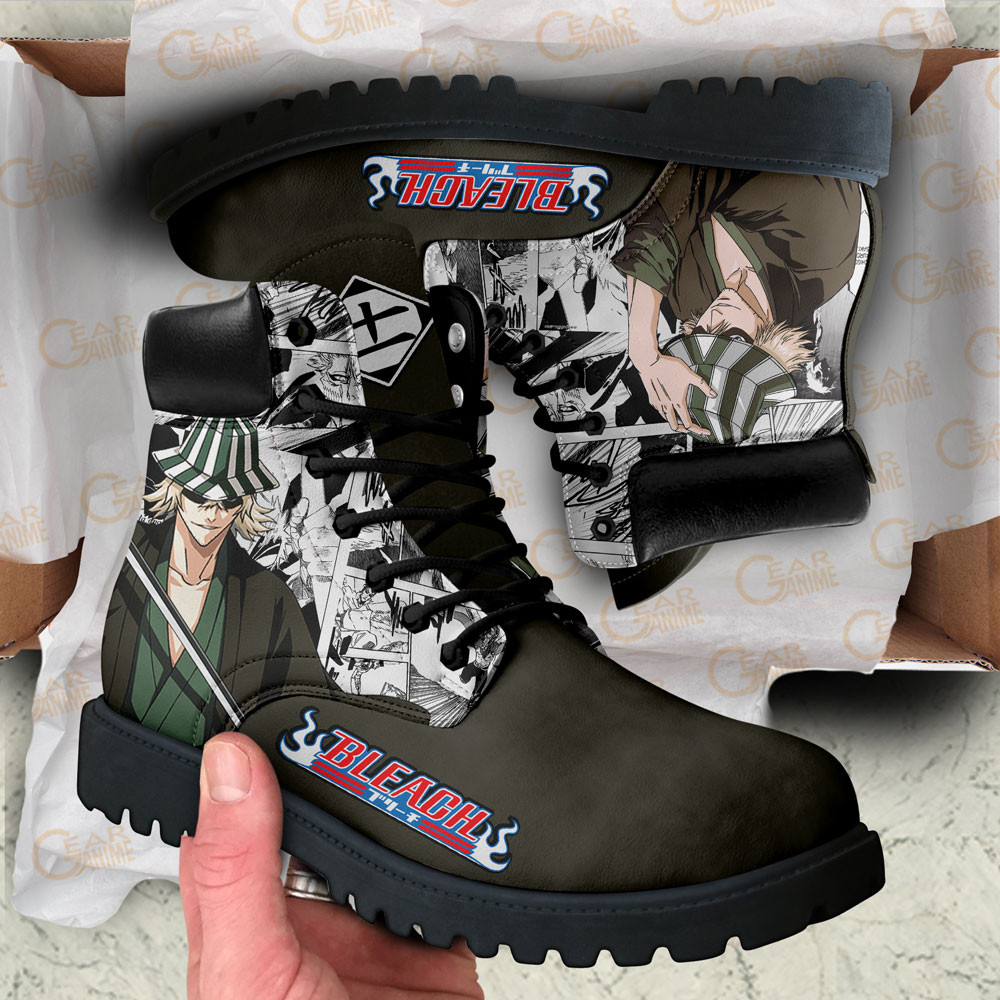 Bleach Kisuke Urahara Boots Manga Anime Custom Shoes