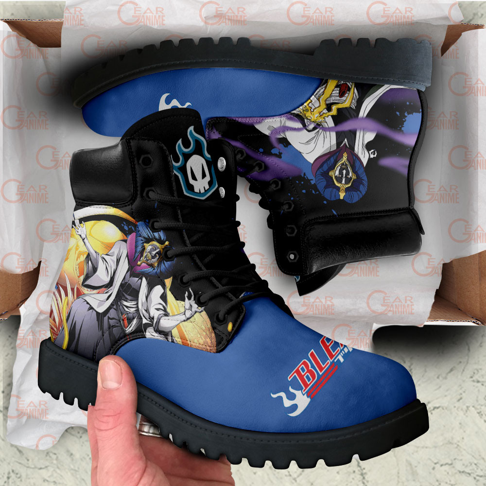 Bleach Mayuri Kurotsuchi Boots Custom Anime Shoes